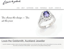 Tablet Screenshot of louisthegoldsmith.co.nz